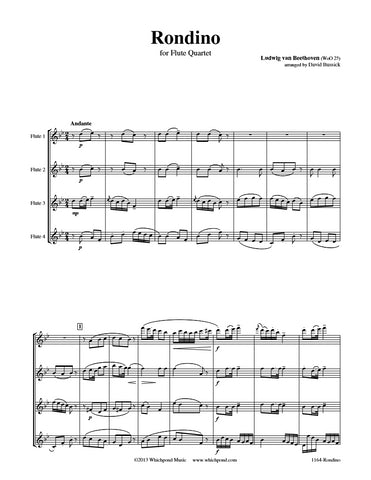 Beethoven Rondino Flute Quartet