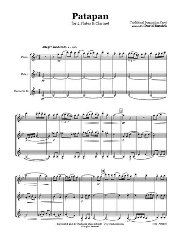 Patapan Flute/Clarinet Trio