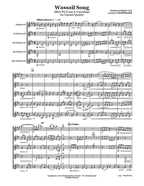 night shift Sheet music for Clarinet other (Mixed Quintet)