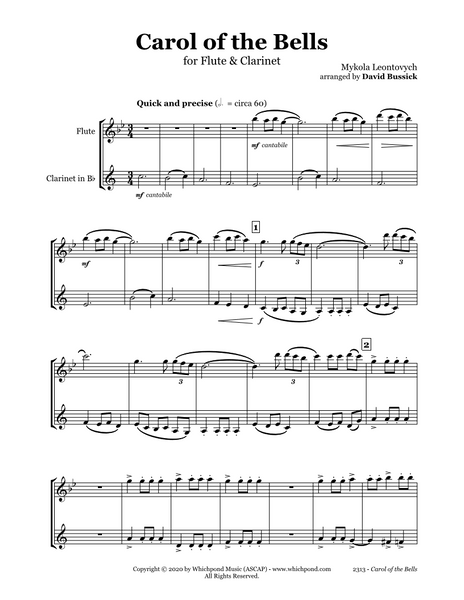 Flute online clarinet duet