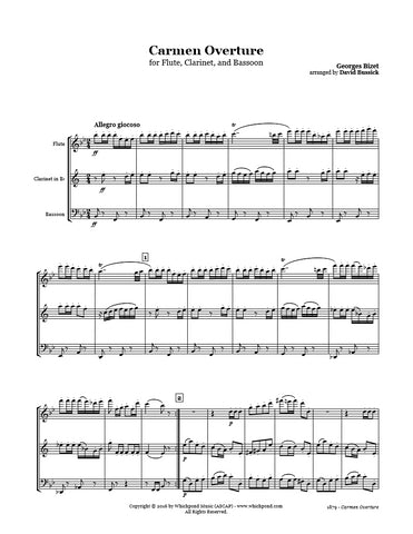 Bizet Carmen Overture Flute/Clarinet/Bassoon Trio