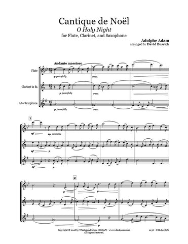 O Holy Night Flute/Clarinet/Sax Trio