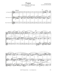 Gliere Christmas Fugue Clarinet Trio