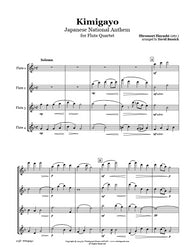 Kimigayo (Japanese National Anthem) Flute Quartet