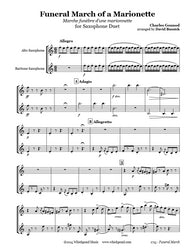 Gounod Funeral March Alto/Baritone Sax Duet