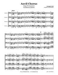 Verdi Anvil Chorus Bassoon Quartet