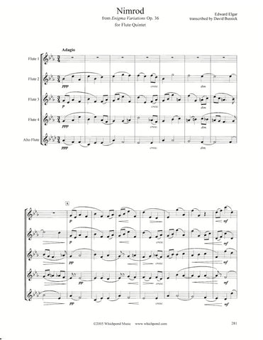 Elgar Nimrod Flute Quintet