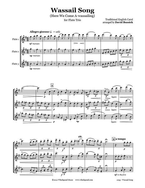Wassail Song Flute Trio