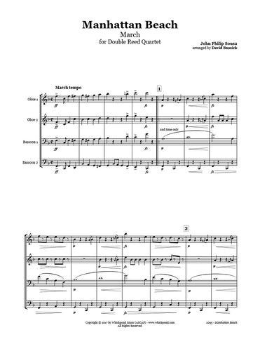 Sousa Manhattan Beach March Oboe/Bassoon Quartet
