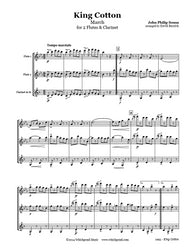Sousa King Cotton March Flute/Clarinet Trio