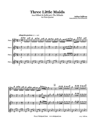Sullivan 3 Little Maids Flute Quartet