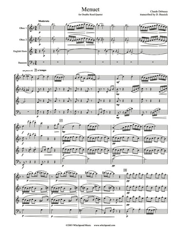 Debussy Menuet Double Reed Quartet