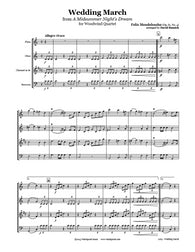 Mendelssohn Wedding March Wind Quartet