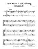 Bach Jesu Joy of Man's Desiring Flute Duet (C Flute/Alto Flute)