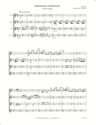 Satie Intermezzo Americain Flute Quartet