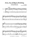 Bach Jesu Joy of Man's Desiring Clarinet/Bassoon Duet