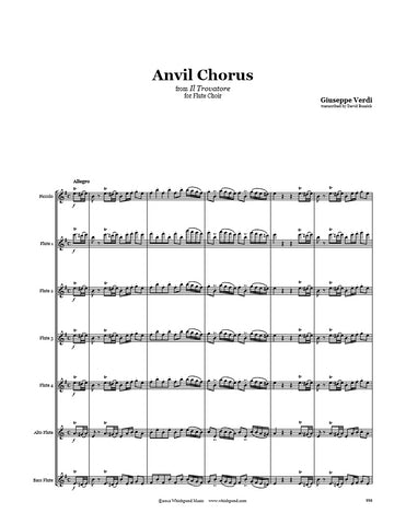 Verdi Anvil Chorus Flute Choir