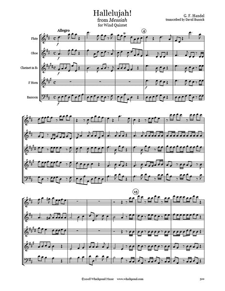 その他 Handel;Hallelujah!Great Cho p706p5g Handel Hallelujah Wind Quintet PDF Christmas Holiday Easter