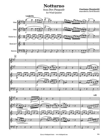 Donizetti Notturno Wind Quintet