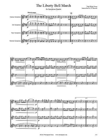 Sousa Liberty Bell March Saxophone Quartet