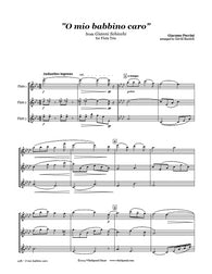 Puccini O Mio Babbino Caro Flute Trio