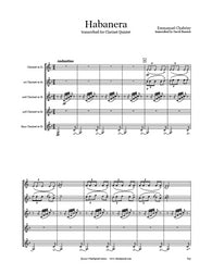 Chabrier Habanera Clarinet Quintet