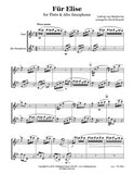 Beethoven Für Elise Flute/Saxophone Duet