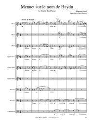 Ravel Menuet Double Reed Choir