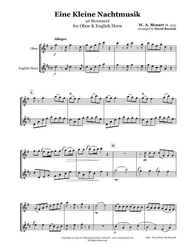 Mozart Eine Kleine Nachtmusik Oboe/English Horn Duet
