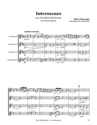 Mascagni Intermezzo Clarinet Quartet