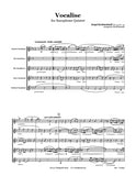 Rachmaninov Vocalise Saxophone Quintet