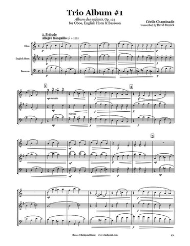 Chaminade Trio Album #1 Oboe/English Horn/Bassoon Trio