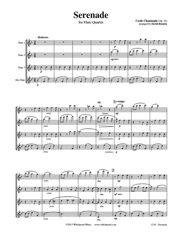 Chaminade Serenade Flute Quartet