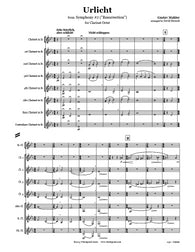 Mahler Urlicht Clarinet Choir
