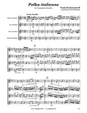 Rachmaninov Polka Italienne Saxophone Quartet