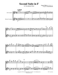 Holst Second Suite Alto/Baritone Sax Duet