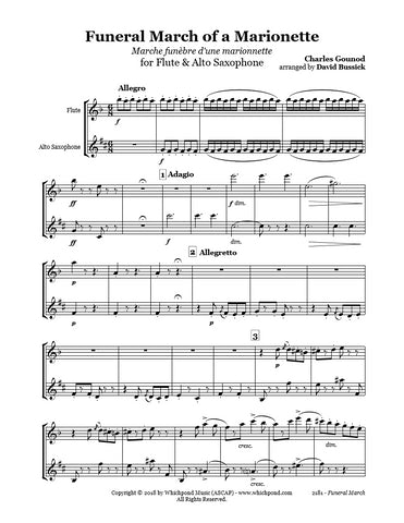 Gounod Funeral March Flute/Saxophone Duet