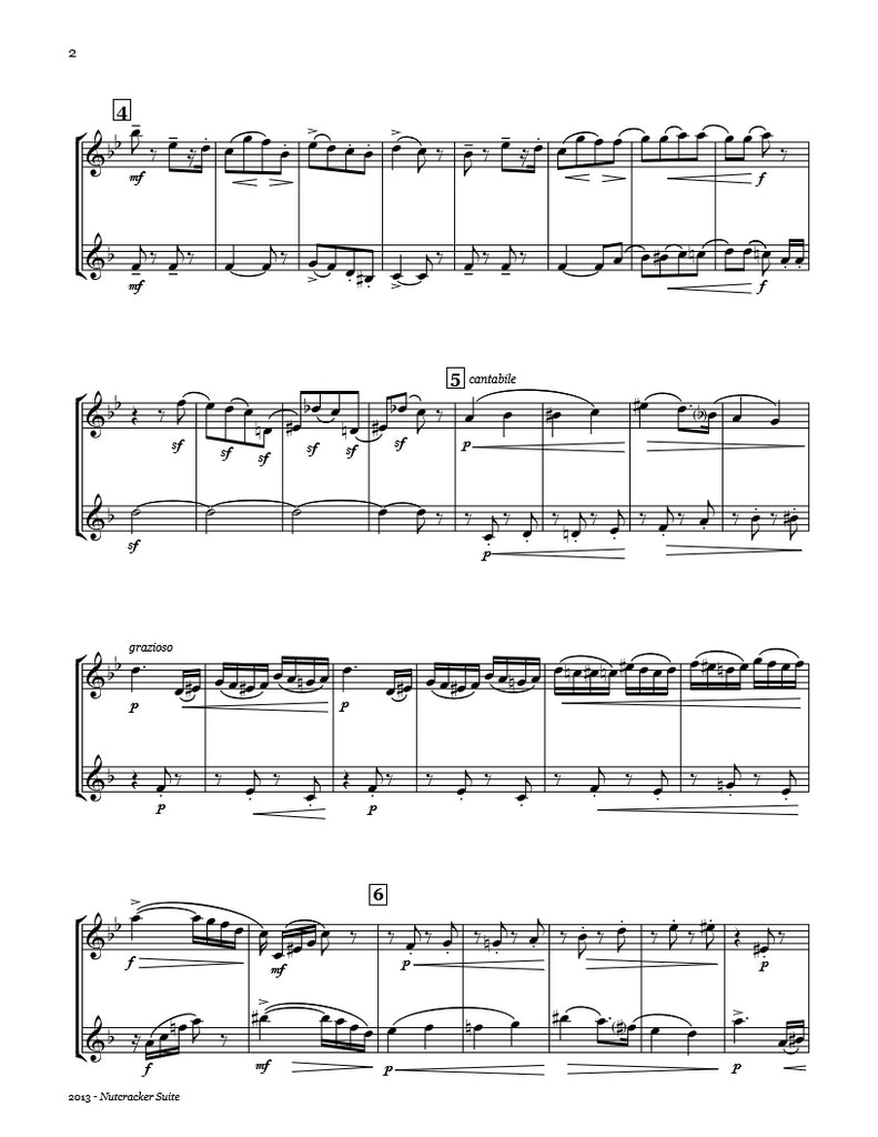 Nutcracker Suite Oboe/English Horn Duet PDF Christmas Sheet Music
